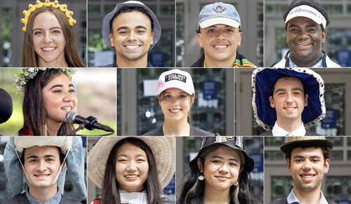 Top row: Kayley DeLay, Azar Swain, Jaelen King, Evan Craig Mingo. Second row: Arya Singh, Mary Elizabeth Orsak, Gabriel Klapholz. Bottom row: Matthew John King, Sarah Ming-Xin Zhao, Chiara Amisola, Alex Whittington